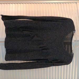 Grey Long Sleeve Top